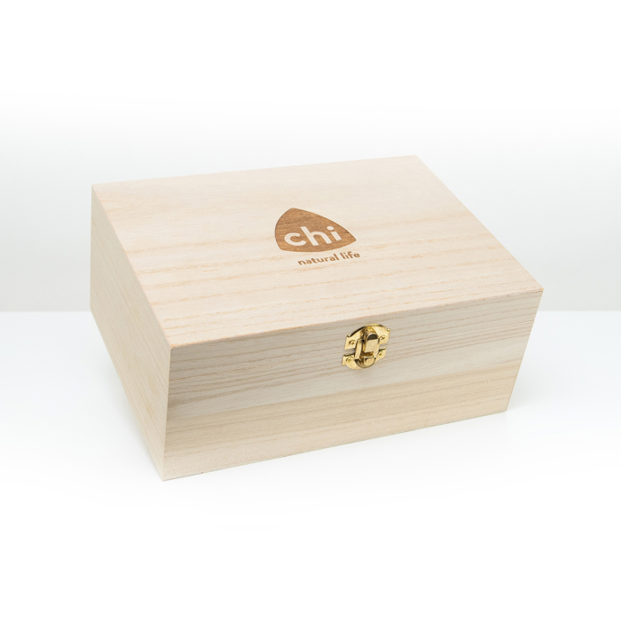 Houten essentiële olie kistje