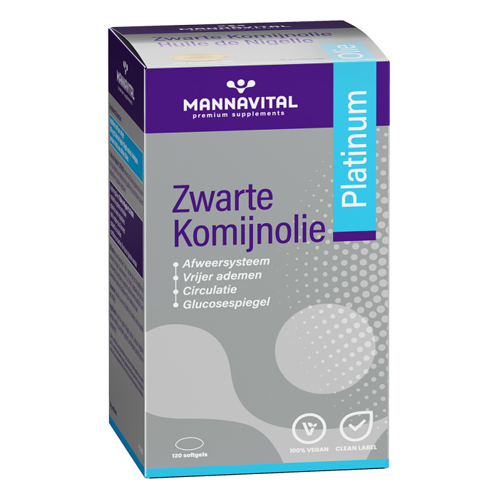 Mannavital Zwarte Komijnolie Platinum