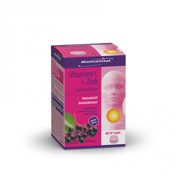 Mannavital Vitamine C + zink + vlierbes