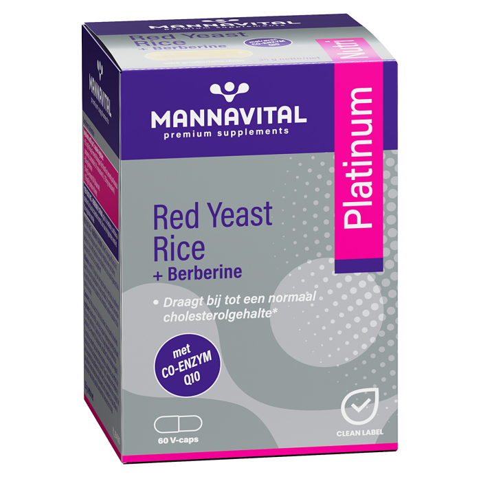 Mannavital Rode Rijst + Berberine