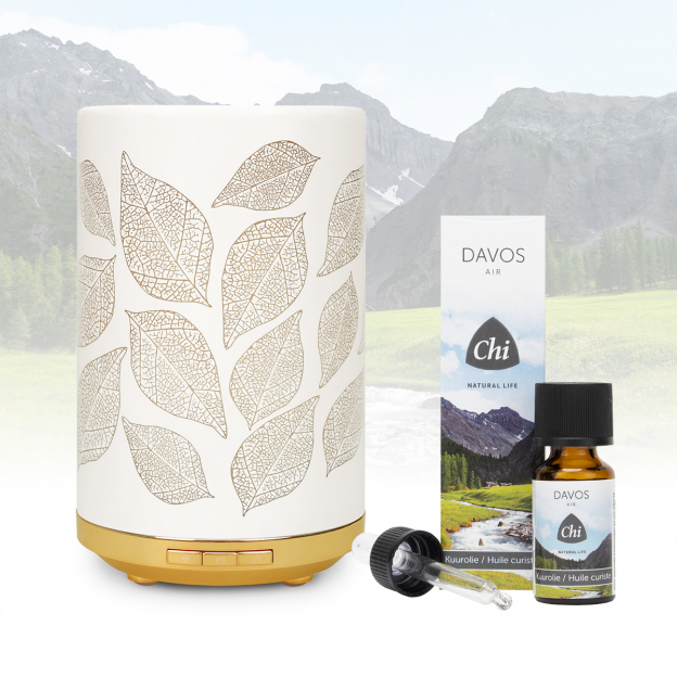 Leaves Aroma Diffuser + Gratis Davos Air Kuurolie 10 ml