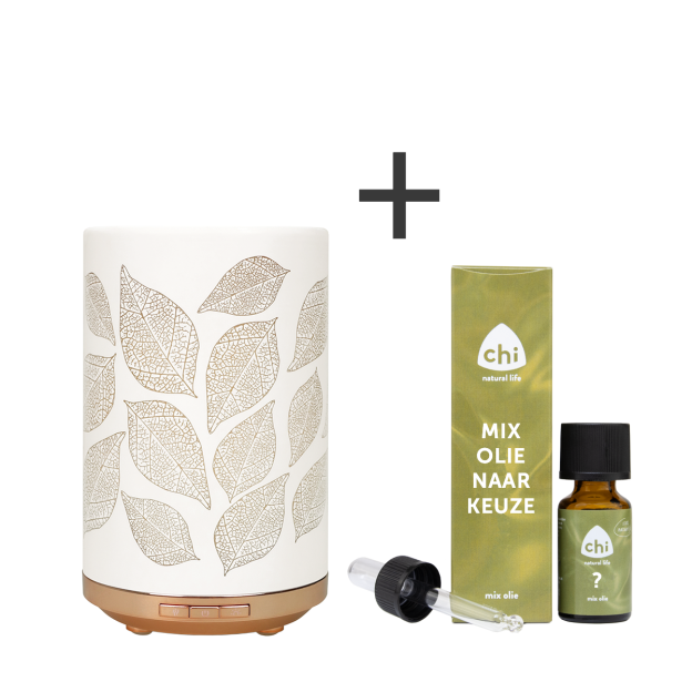 Leaves Aroma Diffuser + Gratis mix olie naar keuze