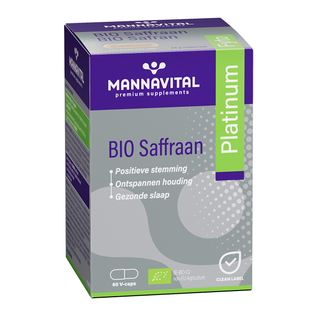 Mannavital Saffraan Platinum 60 vegicaps