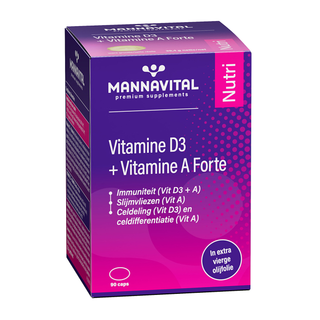 Mannavital  Vitamine D3 + Vitamine A Forte