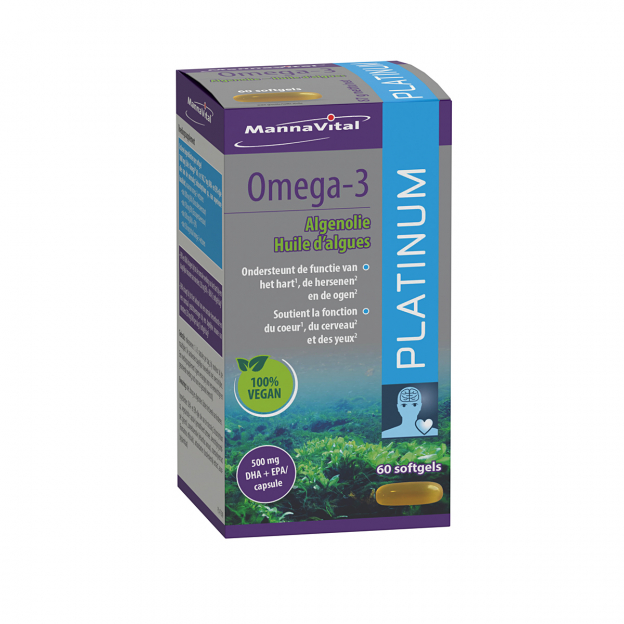 Mannavital Omega-3 Algenolie Platinum