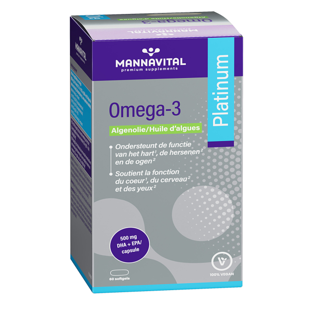 Mannavital Omega-3 Algenolie Platinum