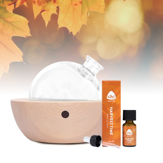 Yunique Aroma Diffuser + Gratis Harvest Time mix olie